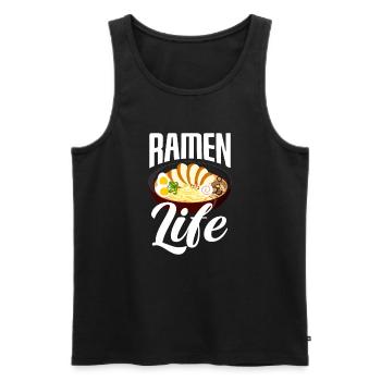 Drôle de cadeau Ramen - Débardeur bio Premium Homme - noir - Devant - Michal (187cm)