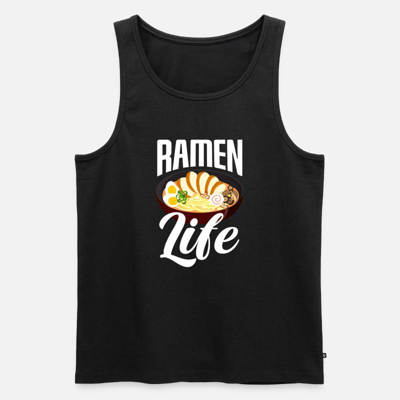 Lustiges Ramen Geschenk - Männer Premium Bio Tank Top - Schwarz