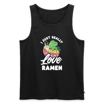 J’adore Simply Ramen Drôle Ramen Cadeau - Débardeur bio Premium Homme - noir - Devant - Michal (187cm)