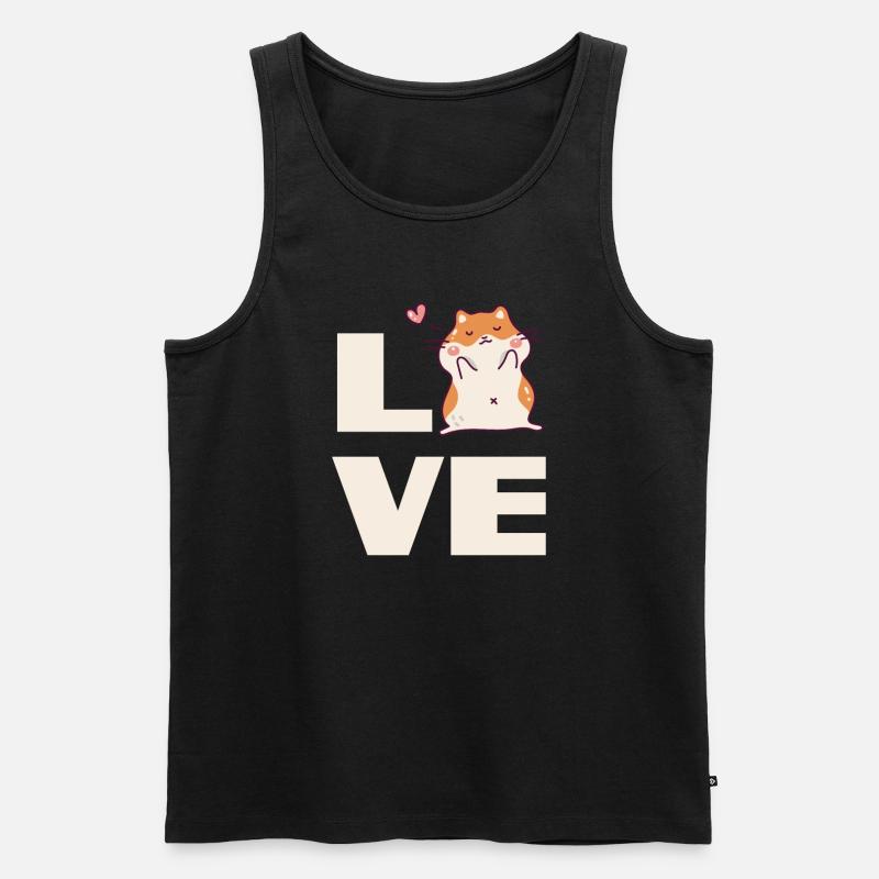 Funny Hamster Gift - Men's Premium Organic Tank Top - black