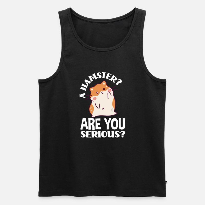 Funny Hamster Gift - Men's Premium Organic Tank Top - black