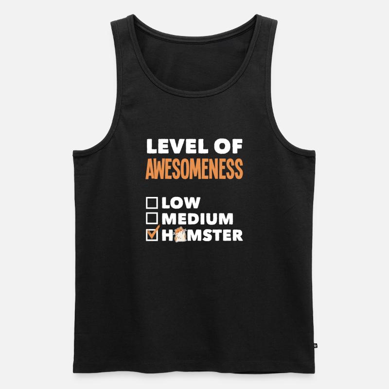 Funny Hamster Gift - Men's Premium Organic Tank Top - black
