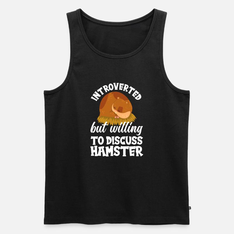 Lustiges Hamster Geschenk - Männer Premium Bio Tank Top - Schwarz