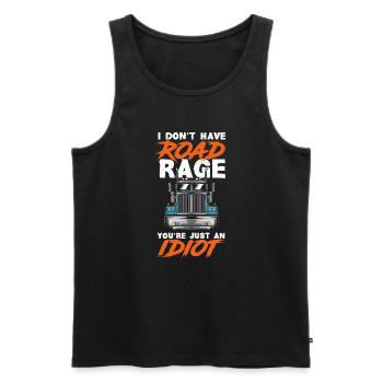 Truck Driver Trucker Truck Driver Driver - Men's Premium Organic Tank Top - black - Front - Michal (187cm)
