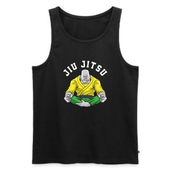 Jiu Jitsu Jiu Jitsu Jiu Jitsu - Männer Premium Bio Tank Top - Schwarz - Vorne - AI Model Male 178 light (178cm)