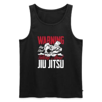 Jiu Jitsu Jiu Jitsu Jiu Jitsu - Männer Premium Bio Tank Top - Schwarz - Vorne - AI Model Male 178 light (178cm)