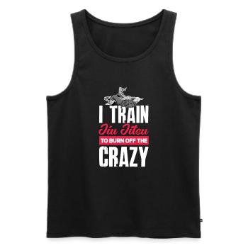 Jiu Jitsu Jiu Jitsu Jiu Jitsu - Männer Premium Bio Tank Top - Schwarz - Vorne - AI Model Male 178 light (178cm)