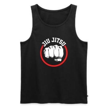 Jiu Jitsu Jiu Jitsu Jiu Jitsu - Männer Premium Bio Tank Top - Schwarz - Vorne - AI Model Male 178 light (178cm)