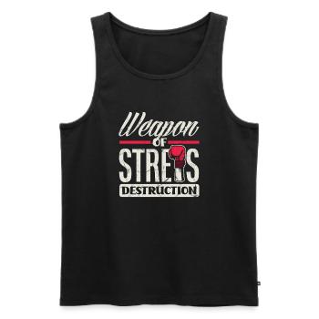 Lustiges Boxen Boxer Geschenk - Männer Premium Bio Tank Top - Schwarz - Vorne - AI Model Male 178 light (178cm)