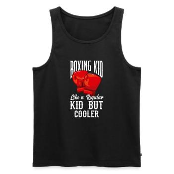 Lustiges Boxen Boxer Geschenk - Männer Premium Bio Tank Top - Schwarz - Vorne - AI Model Male 178 light (178cm)