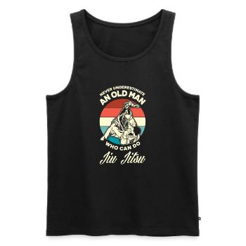 Jiu Jitsu Jiu Jitsu Jiu Jitsu - Männer Premium Bio Tank Top - Schwarz - Vorne - AI Model Male 178 light (178cm)