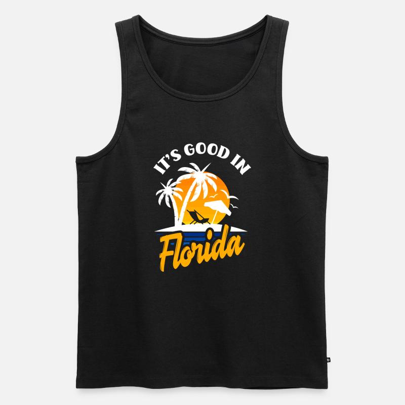 Florida - Männer Premium Bio Tank Top - Schwarz