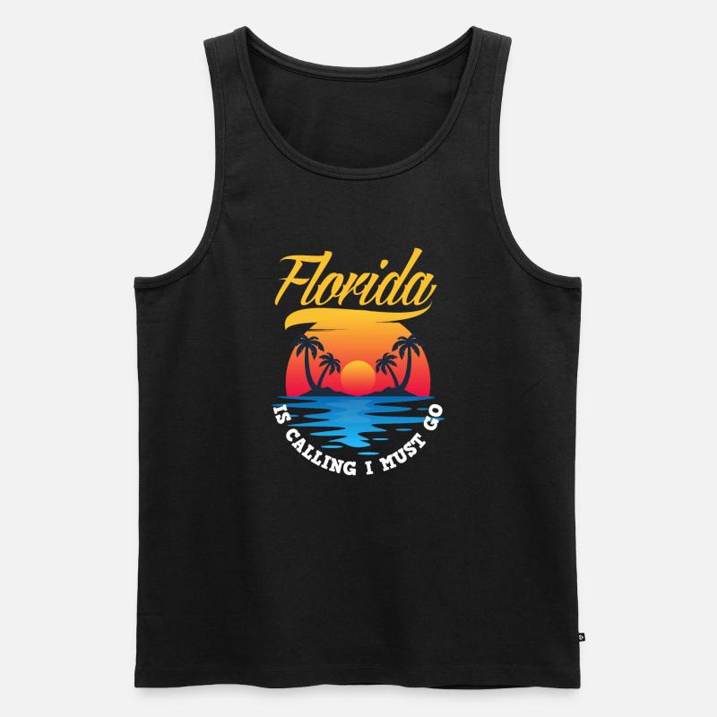 Florida - Männer Premium Bio Tank Top - Schwarz