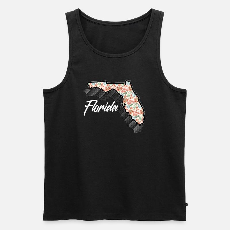 Florida - Männer Premium Bio Tank Top - Schwarz