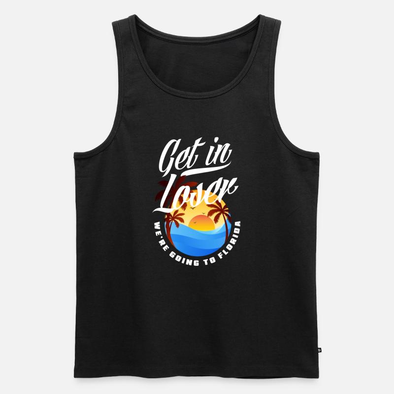 Florida - Männer Premium Bio Tank Top - Schwarz