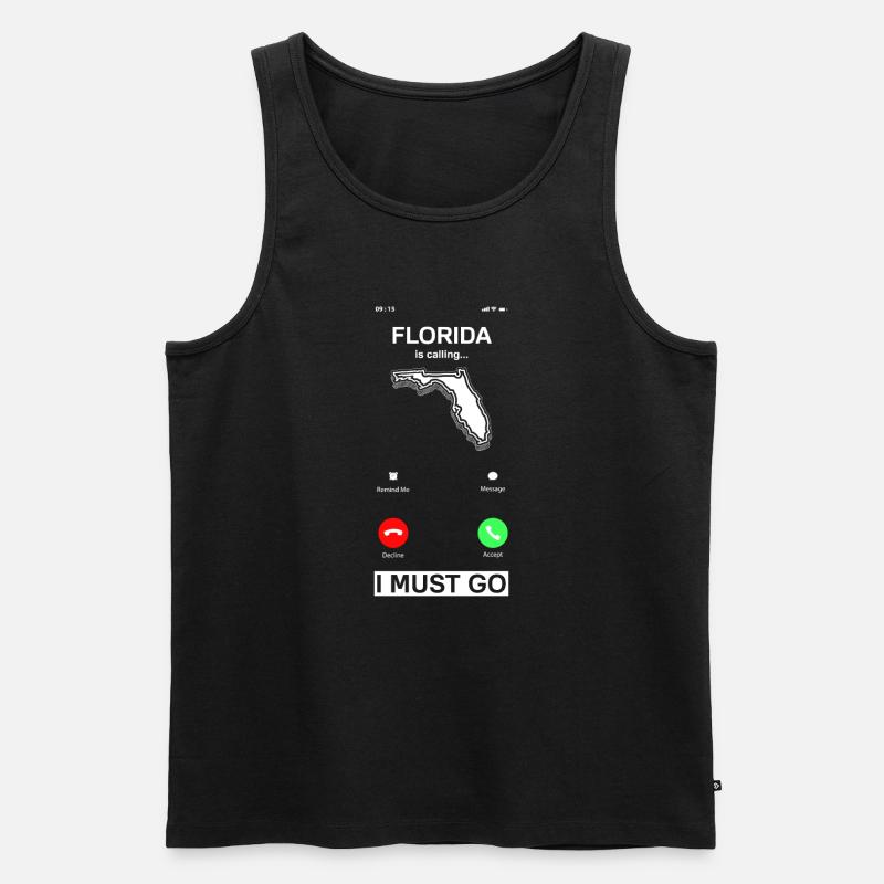 Florida - Männer Premium Bio Tank Top - Schwarz