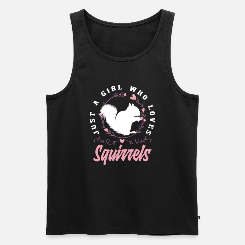 Eichhörnchen - Männer Premium Bio Tank Top - Schwarz
