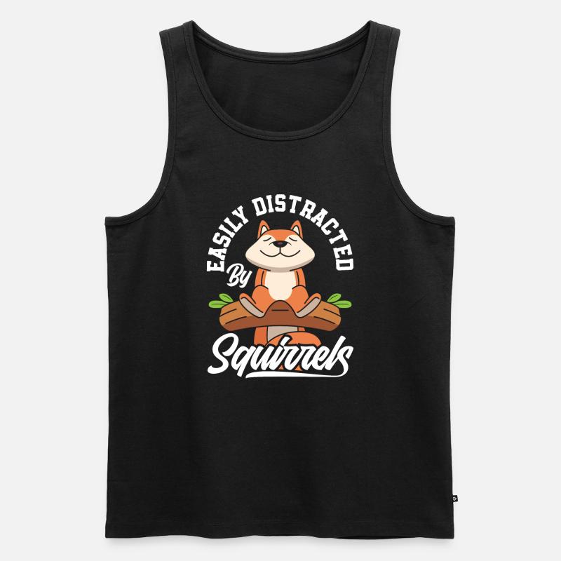 Eichhörnchen - Männer Premium Bio Tank Top - Schwarz