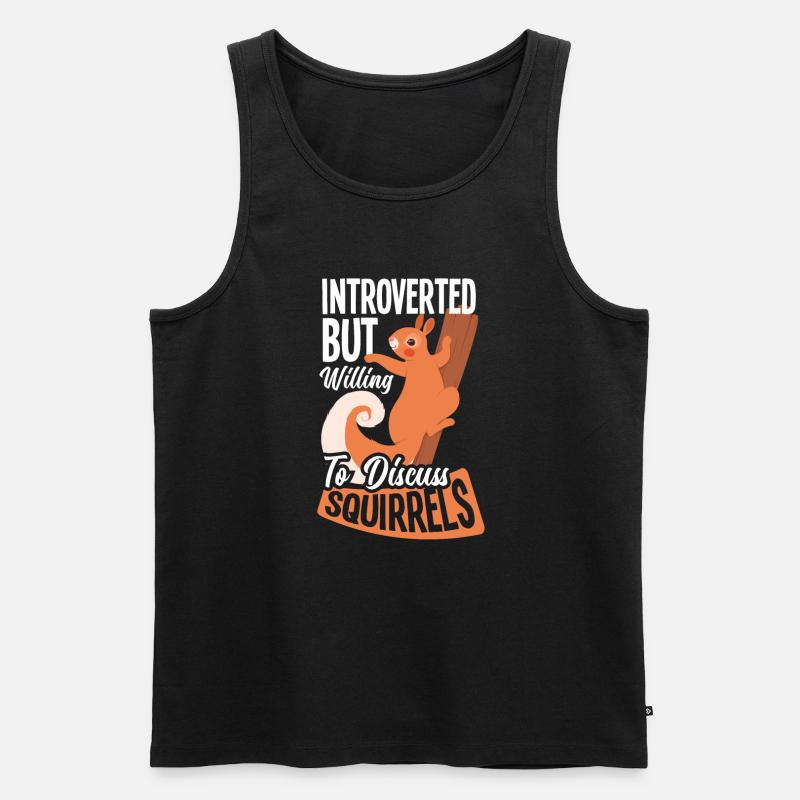 Eichhörnchen - Männer Premium Bio Tank Top - Schwarz