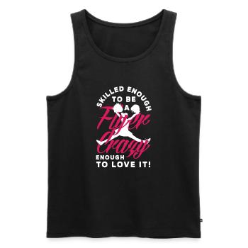 Lustiges Cheerleader Cheerleading Geschenk - Männer Premium Bio Tank Top - Schwarz - Vorne - Michal (187cm)