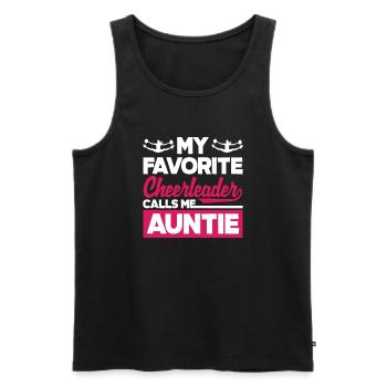 Drôle de pom-pom girl Cheerleading Cadeau - Débardeur bio Premium Homme - noir - Devant - Michal (187cm)
