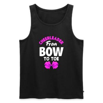 Lustiges Cheerleader Cheerleading Geschenk - Männer Premium Bio Tank Top - Schwarz - Vorne - Michal (187cm)