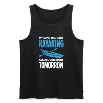 Kayak Canoë - Débardeur bio Premium Homme - noir - Devant - Michal (187cm)