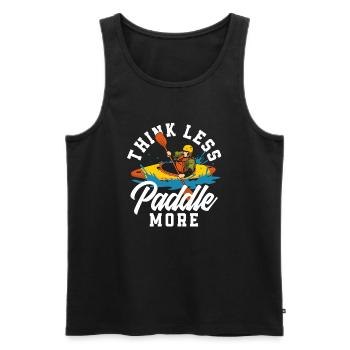 Kayak Canoë - Débardeur bio Premium Homme - noir - Devant - Michal (187cm)