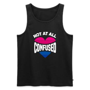 Bisexuell LGBTQ+ Bi LGBTQ - Männer Premium Bio Tank Top - Schwarz - Vorne - Michal (187cm)
