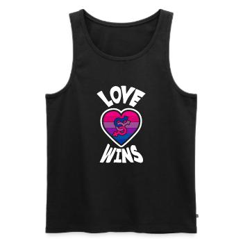 Bisexuell LGBTQ+ Bi LGBTQ - Männer Premium Bio Tank Top - Schwarz - Vorne - Michal (187cm)