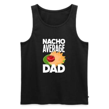 Papa Père Cadeau de la fête des pères - Débardeur bio Premium Homme - noir - Devant - Michal (187cm)
