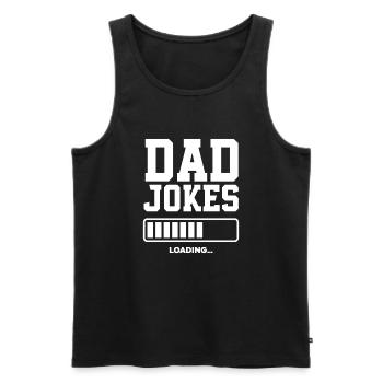Papa Père Cadeau de la fête des pères - Débardeur bio Premium Homme - noir - Devant - Michal (187cm)