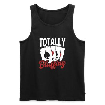 Poker Player Poker Player Poker Gift - Men's Premium Organic Tank Top - black - Front - Michal (187cm)