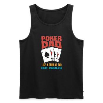 Poker Player Poker Player Poker Gift - Men's Premium Organic Tank Top - black - Front - Michal (187cm)