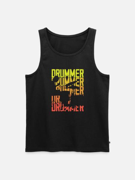 Drums Drummer Gift - Débardeur bio Premium Homme - noir