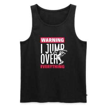 Lustiges Parkourläufer Freerunner Geschenk - Männer Premium Bio Tank Top - Schwarz - Vorne - Michal (187cm)