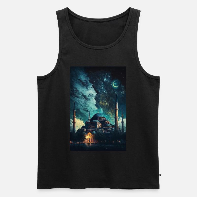 Hagia Sofia Istanbul - Männer Premium Bio Tank Top - Schwarz