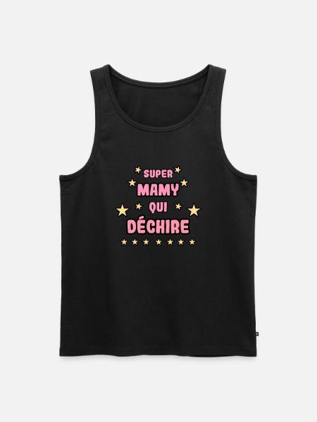 Super mamy qui déchire - Débardeur bio Premium Homme - noir