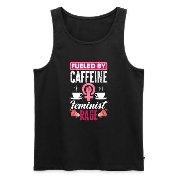 Feminismus Feministin - Männer Premium Bio Tank Top - Schwarz - Vorne - Michal (187cm)
