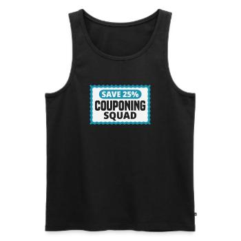 Funny Extreme Couponing Coupon Gift - Men's Premium Organic Tank Top - black - Front - Michal (187cm)