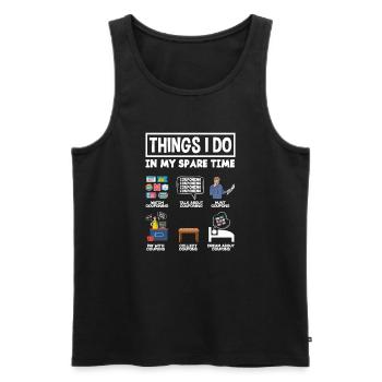 Funny Extreme Couponing Coupon Gift - Men's Premium Organic Tank Top - black - Front - Michal (187cm)