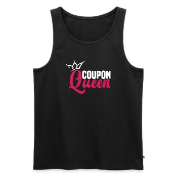 Funny Extreme Couponing Coupon Gift - Men's Premium Organic Tank Top - black - Front - Michal (187cm)
