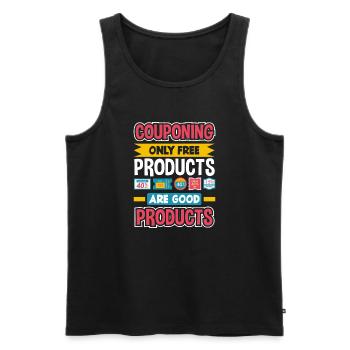 Funny Extreme Couponing Coupon Gift - Men's Premium Organic Tank Top - black - Front - Michal (187cm)