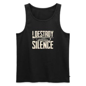 Trompete Trompeter Trompeten Spieler - Männer Premium Bio Tank Top - Schwarz - Vorne - Michal (187cm)