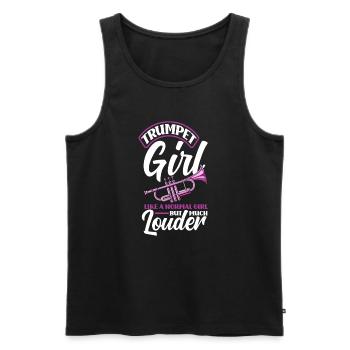 Trompete Trompeter Trompeten Spieler - Männer Premium Bio Tank Top - Schwarz - Vorne - Michal (187cm)