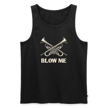 Trumpet Trumpeter Trumpet Player - Men's Premium Organic Tank Top - black - Front - AI Model Male 178 light (178cm)