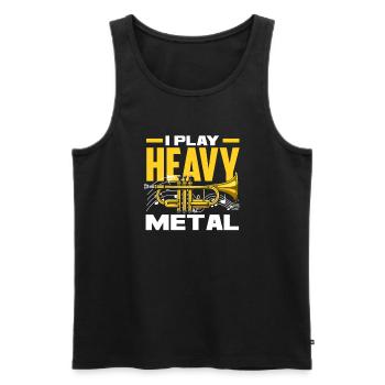 Trompete Trompeter Trompeten Spieler - Männer Premium Bio Tank Top - Schwarz - Vorne - AI Model Male 178 light (178cm)