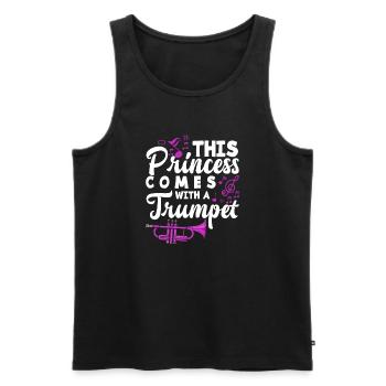 Trompete Trompeter Trompeten Spieler - Männer Premium Bio Tank Top - Schwarz - Vorne - Michal (187cm)