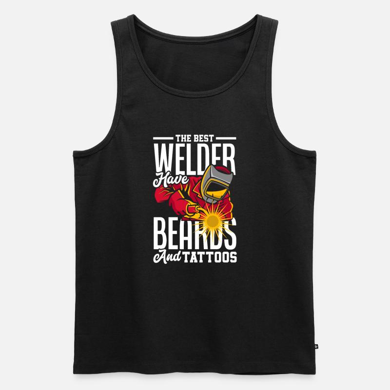 Lustiges Schweißer Geschenk - Männer Premium Bio Tank Top - Schwarz