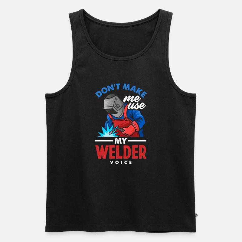 Lustiges Schweißer Geschenk - Männer Premium Bio Tank Top - Schwarz